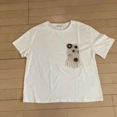 未使用！ZARA キナリ色　Tシャツ