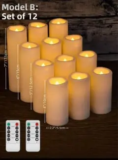 LEDキャンドルセット 12個