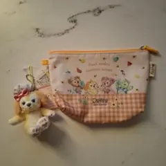 ディズニーシー ダッフィー＆フレンズ クッキーアン ぬいぐるみチャーム ポーチ