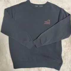 CONVERSE グレー クルーネック 裏起毛トレーナー