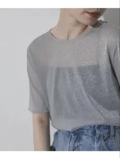 【美品★】JEANASIS ラメテンジクシアーSS TEEのサムネイル