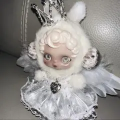 SKULLPANDA LABUBU スカルパンダ着せ替えぬい服　白2