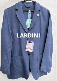 訳あり LARDINI リネンジャケット ブルー ブート二エール付のサムネイル