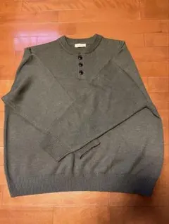 FREAK'S STORE セーター ニットヘンリーネックニット オリーブ