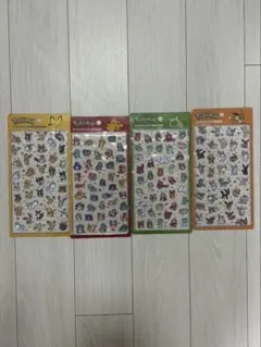 【韓国限定】ポケモン 3Dシール　4種セット 新品
