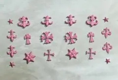 ネイルパーツ クロス 十字架 ピンク