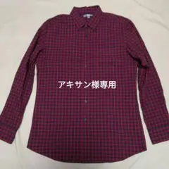 アキサン様専用　UNIQLO 　長袖シャツ Lサイズ 赤と青チェック