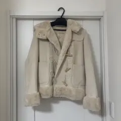 one after another NICE CLAUPムートンコート　ベージュ