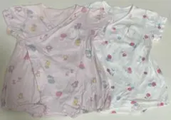 クーラークール　ベビー　半袖ロンパース　２枚セット