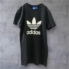adidas アディダス Tシャツ メンズS 黒 ロゴ 半袖 綿100%
