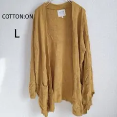 COTTON:ON【L】マスタード カーディガン 長袖