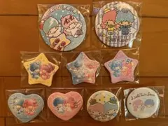 サンリオ　缶バッジ　キキララ　リトルツインスターズ
