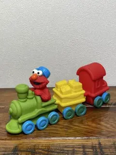 セサミストリート　エルモ　ソフビ 機関車　90's