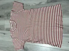 SHISHIKUI 半袖 Tシャツ ボーダー レッド - メルカリ