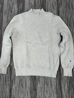 Champion グレー ハイネック スウェット L