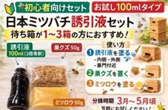 일본 허니비 어트랙터 트라이얼 100ml 네스트 스컴 50g 비즈왁스 50g 웨이팅 박스용