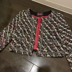 美品 ♡ Barbie ノーカラーツイードジャケット