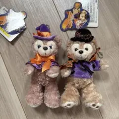 ダッフィー&シェリーメイ ハロウィーンぬいぐるみバッジ(2点セット
