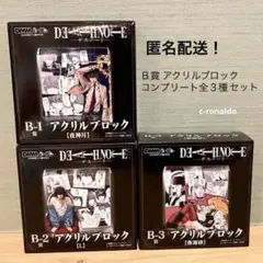 Ｂ賞 コンプ 全３種 アクリルブロック デスノート DMMくじ 夜神月 一番くじ