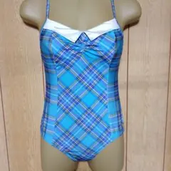 チェック柄 ワンピース水着Мサイズ