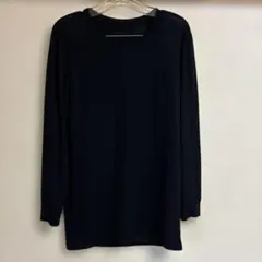 HEATTECH ブラック ヒートテック 長袖Tシャツ M 黒 メンズ 肌着
