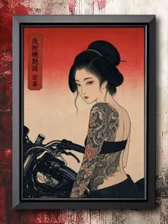 シ*ン様 刺青美人画 額装品 3枚セット シ*ン様 刺青美人画 額装品 3枚セット - メルカリ