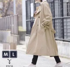 【recaレカ キャンディ袖ビッグトレンチコート Mサイズ】