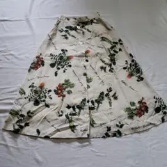 古着屋ヴィンテージ植物柄スカート✨のサムネイル