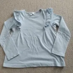 3can4on 水色 フリル 長袖Tシャツ 130のサムネイル