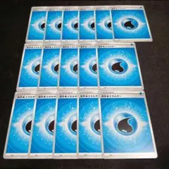 ポケモンカード　基本水エネルギー　16枚　剣盾　Fレギュ