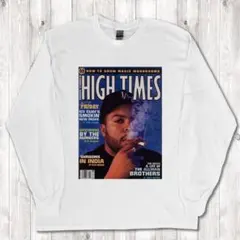 HITIMES ハイタイムス logo ロゴ 白 ロンT 2XL - メルカリ
