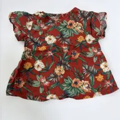 futafuta フラワープリント シャツ