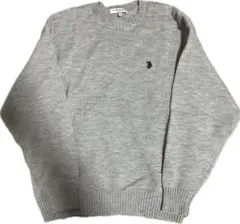 U.S. POLO ASSN. グレー セーター L