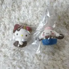 サンリオキャラクターズ チョコレートドール　 ハローキティ、シナモロール