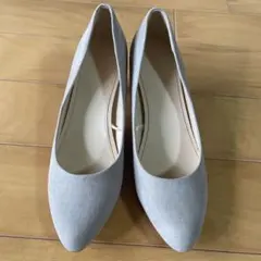 美品　ユニクロ　スエードパンプス23.5㎝ベージュ