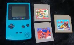 ゲームボーイカラー 本体 ターコイズ ソフト ジャンク