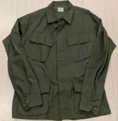 実物 US ARMYジャングルファティーグ4th S-R 60s リップストップ