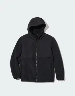 【新品未使用】UNIQLO 防風アウターフリースパーカ　ブラック　M