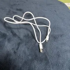 USB 充電ケーブル ホワイト 本体