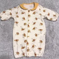 【ベビー服】プーさん柄 ドレスオール50-60cm