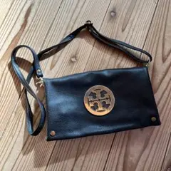 【未使用】Tory Burch レザーショルダーバッグ ブラック トリーバーチ