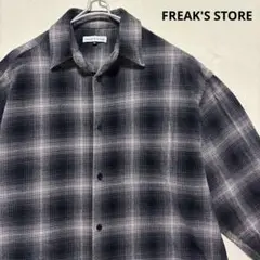 FREAK'S STORE リラックスフィット オンブレチェック ネルシャツ