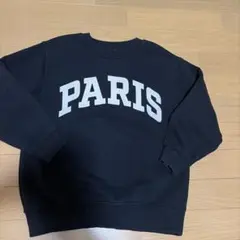 ZARA ブラック PARIS トレーナー 130cm