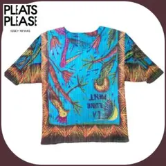 美品 PLEATS PLEASE LA LUNE MENT size3 ブルーのサムネイル