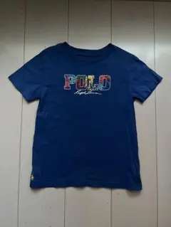 POLO カラフルロゴ Tシャツ ブルー　120cm