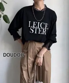 LEICESTERフロッキーレイヤードロンTEE ブラック ドゥドゥのサムネイル