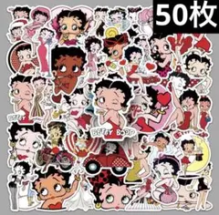 ベティちゃん Betty Boop ステッカー 50枚セット シール レトロのサムネイル