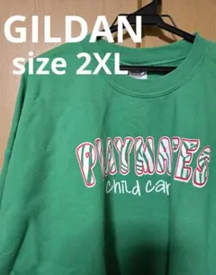 GILDAN ギルダン　トレーナー　サイズ2XL　グリーン クリスマス