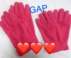 GAP❤️フリース手袋 姉妹、友人お揃いで❣️ハート❤️可愛い！ピンク 子供…