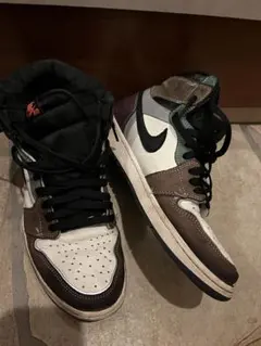 Nike Air Jordan 1 ホワイト/ブラウン(箱付き)